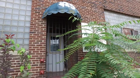 Walking Beside Abandoned Building Right Move Video stock 101175200