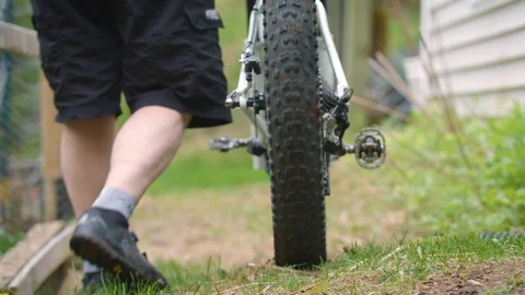 Walking Bike Stock Footage 113416746