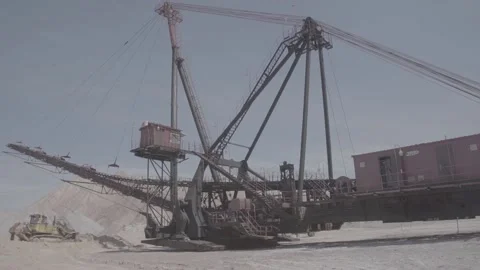 Walking boom stacker FLAT Stock Footage 104903185