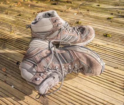 Walking boots Stock Photos