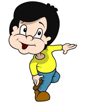 Walking Boy Stock Illustration