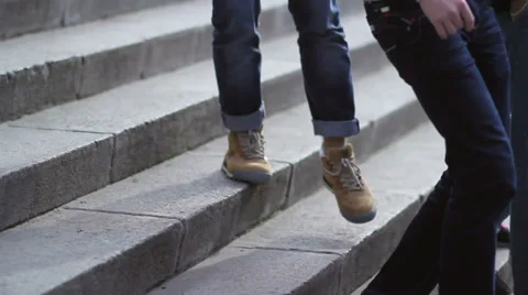 Walking boys Stock Footage 34654121