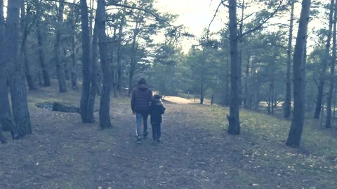 Walking boys Stock Footage 145659477