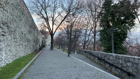 Walking Up to Bratislava Castle 動画素材 229559201