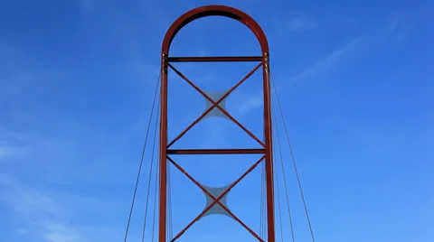 Walking Bridge Stock Footage 23338919