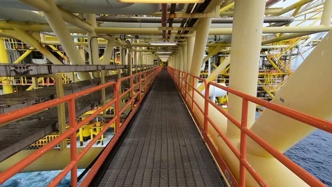 Walking on the bridge Stock Footage 99136263