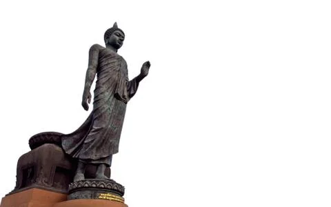 A walking buddha ,isolate Stock Photos
