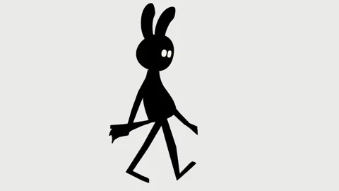 Walking Bunny Stock Footage 288675914