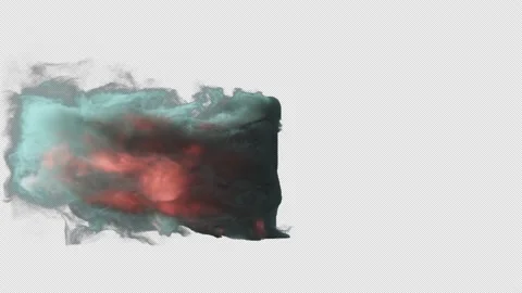 Walking Burning Man in Fire and Smoke Stock Footage 210842580