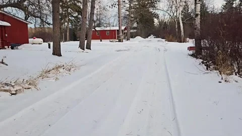 Walking to cabin Stock Footage 328742906