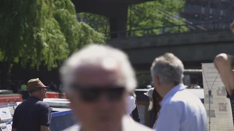 Walking by the canal Stock Footage 93200520
