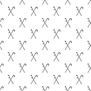 Walking cane pattern, simple style Illustrazione stock