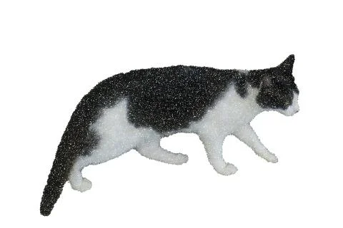 Walking cat. Isolated on white background. Vector illustration. 스톡 일러스트