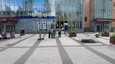 Walking in the centre of Tikkurila Stock Footage 252989700