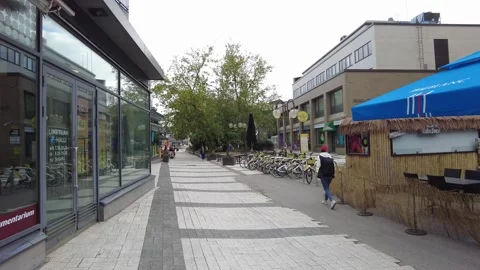 Walking in the centre of Tikkurila Stock Footage 252993691