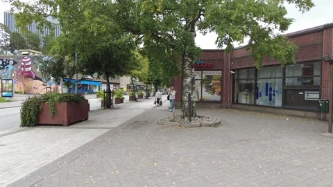 Walking in the centre of Tikkurila Stock Footage 252995855
