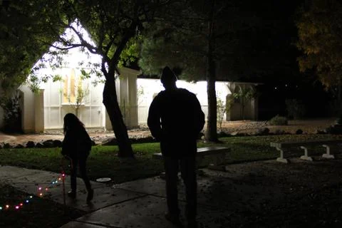 Walking to the Chapel Foto stock