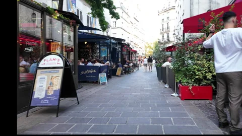 Walking in Chatelet Paris Stock Footage 315073374