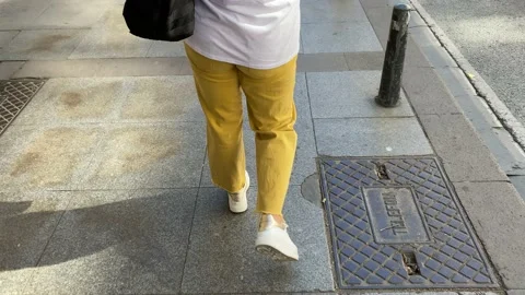 Walking in the city Stock Footage 134298316