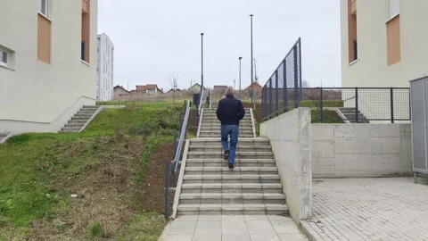 Walking in the city Stock Footage 265810164
