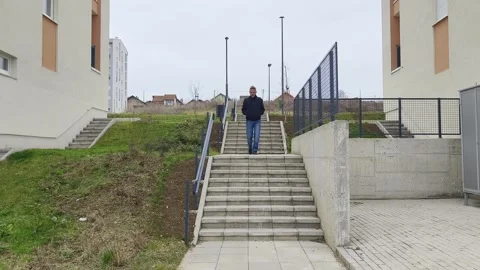 Walking in the city Stock Footage 265810170
