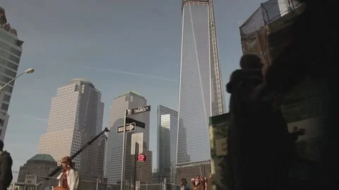 Walking in a city street Video stock 146190827