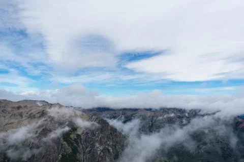Walking with the Clouds Stock Photos