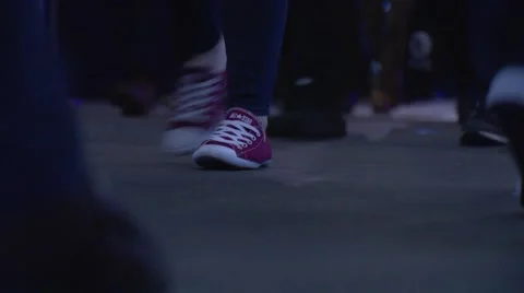 Walking on concrete Video stock 53267680