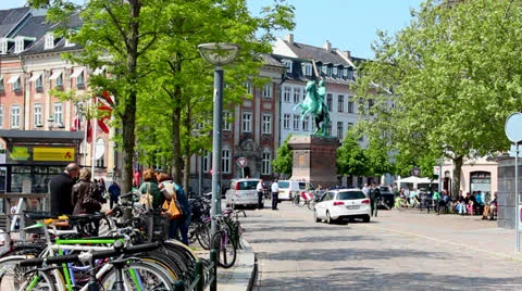 Walking in Copenhagen Stock Footage 24169739