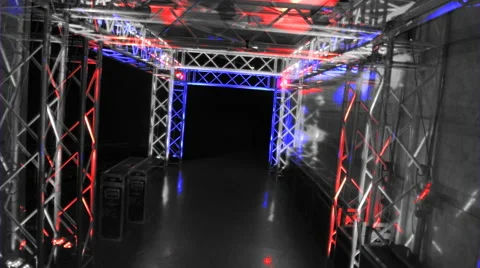 Walking in a corridor Stock-Footage 55278727