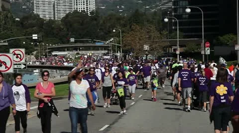 Walking crowd 5 库存影片 8981964