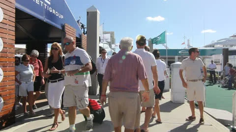 Walking in a Crowd of People 2 Stock Footage 25822567