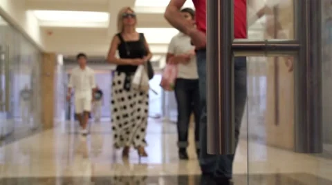 Walking Crowd in Underground Stock Footage 54907679