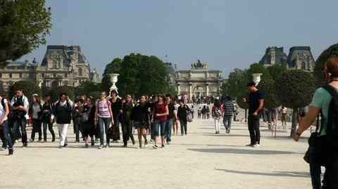 Walking crowds Stock Footage 10874514