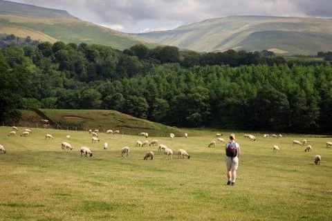Walking in cumbria Stock Photos
