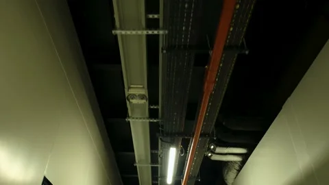 Walking in Dark Corridor 動画素材 200120737