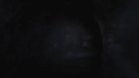 Walking in the dark tunnel Stock Footage 70261008