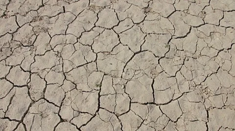 Walking on desert dry soil, first point of view. Climate change, global warming 스톡 동영상 68057004