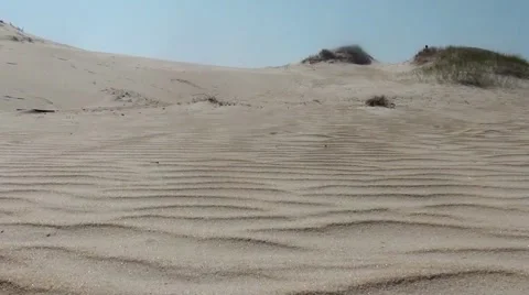 Walking in the desert with wind 1080 HD Stock Footage 41245719