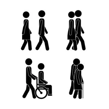 Walking design over white background vector illustration Ilustração Stock