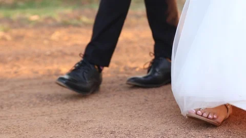 Walking On A Dirt Road Stock-Footage 115327945