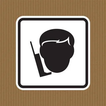 Walking Do Not Use Mobile Phone Symbol Stock Illustration