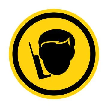 Walking Do Not Use Mobile Phone Symbol Illustrazione stock