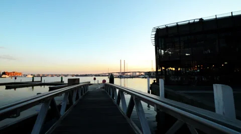 Walking  Docklands Stock Footage 39067172
