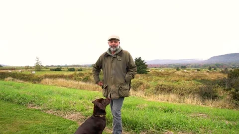 Walking the dog Stock Footage 162904468