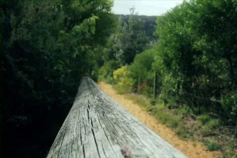 Walking down a beach path Stock Footage 769511