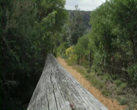 Walking down a beach path Stock Footage 769605