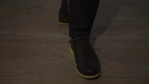 Walking down the corridor of an office building, the camera follows a Stock Footage 262644707