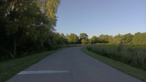 Walking Down a Country Road Stock Footage 249355275