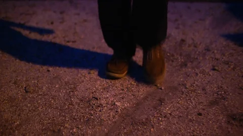 Walking Down Dock Stock Footage 103225231